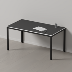 다가구 프래그마 1500 x 800 1인용 컴퓨터책상, 블랙아이+블랙