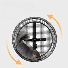 대형 다람쥐 쳇바퀴 스탠드형 놀이터 키우기 햄스터집, 1개, 세트 25cm 휠용