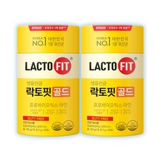 종근당건강 락토핏 생유산균 골드 프로바이오틱스, 100g, 2박스