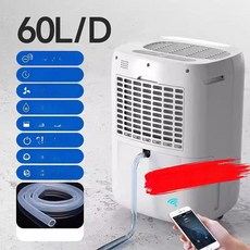 빠른직구 제습기 80L 음이온 20L 가정용 업소용 대용량 저소음, 60L 일 1단계 음이온 정화 +APP 제어