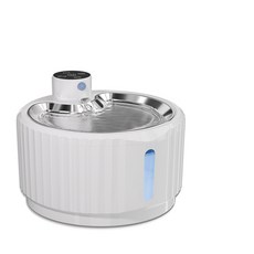 智能無線充電寵物飲水機 自動循環活水器 貓狗通用 靜音過濾飲水器, ABS+不鏽鋼款, 1個, W04SP