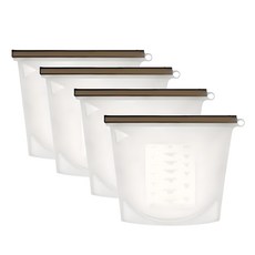 미니모 실리콘 지퍼백 1000ml, 4개, 단품