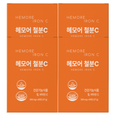 빈혈 고함량 어지럼증 도움 영양제 체내흡수 철분제, 90정, 4개
