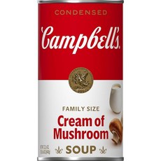 Campbell's 버섯 수프 농축 크림 640.7g(22온스) 패밀리 사이즈 캔, 640g, 1