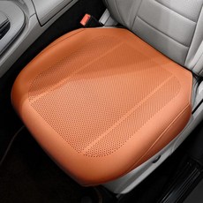 내마모성 가죽 자동차 시트 커버 사계절용 앞뒤좌석 보호 쿠션, 1개, 15. 1pcsFront-Orange