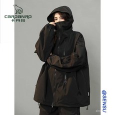 休閒外套大碼機能外套，可拆卸抓絨內膽，防風防水保暖釣魚服，男女款三合一衝鋒衣, 拉鍊【常規】 黑色 【秋款夾克】,2XL