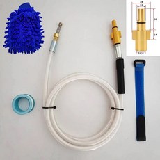 Bosch 호환 자동차 세탁기 파이프 압력 와셔 건 호스 (스프링 준설 노즐 포함) 용 고압 하수구 및 하수 청소, 08 30M, 01 CHINA, White