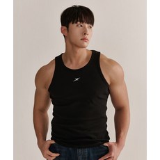 NINEZ 베이직 로고 골지 슬리브리스 3color