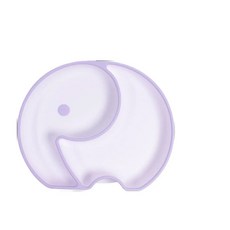 ibooooo 矽膠小象餐盤, 淺紫色 - 單個碗, 1個, 1個