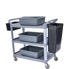 바구니 음식 카트 식당 음식점 수거 검은색 중형 선반 웨건 주방 그레이 중형 식당차 무소음, 블랙 중형 식당차 무소음, 공식 표준