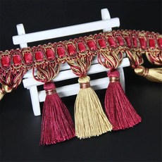 커튼 에징 봉제 트림 태슬 프린지 장식 도어 쿠션 데코 창문 홈, 11. 10