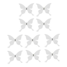 결혼식 파티 및 가정 장식용 10개 버터플라이 브로치 핀 커튼 장식 안전 핀 커튼 액세서리, White