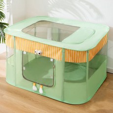 가남 접이식 반려동물 텐트하우스 격리 반려동물 출산 하우스 고양이 분만실, 1개, 녹색