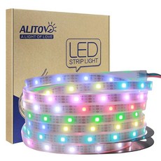 ALITOVE 알리토브 LED 테이프 라이트 WS2812B 5m 150구 RGB 방수
