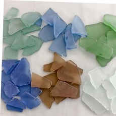 DIY그리기 씨글라스 바다유리 조각 씨글래스 DIY 공예 미술재료, 블루