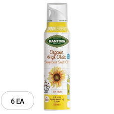만토바 키즈 유기농 고올레산 해바라기유 스프레이, 100ml, 6개