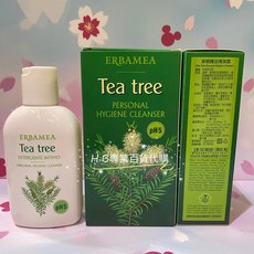 義大利藥草大師 ERBAMEA 私密處清潔｜專櫃同步草本呵護 溫和潔淨私密肌膚, 1個, 茶樹精油清潔露, 150ml
