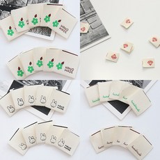 쏘잉스 10개 끼움라벨 면끼움라벨 핸드메이드라벨 141종 C0, 13.미니고양이