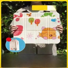 휴대용 야외 캠핑 매트 폼 비치 시트 쿠션 음악 축제용 냉각 방습 그라운드 패드 색상 크기, 1. 【업그레이드된 두툼한 캐릭터 디자인】 1개입 (수