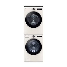 LG 트롬 오브제 AI 드럼 세탁기 건조기 세트 트루스팀 1등급 베이지, FX24ENE RD21ESE