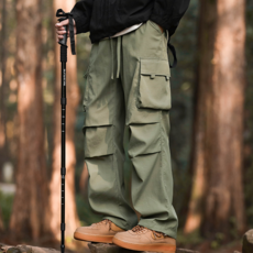 Amlition 남성용 빅사이즈 아웃도어 등산 카고 바지