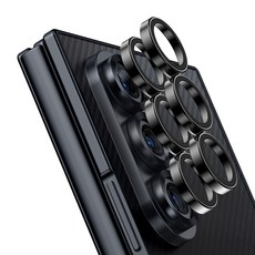 케이맥스 카메라 보호필름 렌즈 개별 프레임 메탈 링 쉴드 보호 강화유리 블랙 2p 세트, 1세트