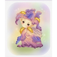 Stich 크로스 스티치 키트 공예 LL-Warbler 꽃 요정 크로스 스티치 바느질 자수 크로스 스티치 계산, 보여진 바와 같이, 16CT, 1개