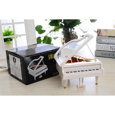 [宅大網] 205896 YL2002 迷你八音鋼琴 居家擺飾 鋼琴音樂盒 生日禮物 閨密 聖誕禮物 八音盒, 白色