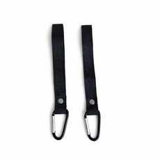 다용도 비너 고리 스트랩 자전거 카트 유모차 2P, 2개, 기본 블랙