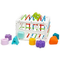 도형인지력 까우기 쌓기 놀이퍼즐교구 지능발달 EQ향상 맞추기, 1개