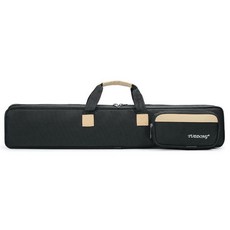 YUEDONG 中國笛袋 加厚牛津布防潑水笛盒 可手提可肩背 適用於長笛, 黑色, 1個