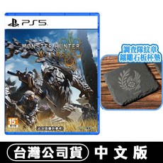 PS5 魔物獵人 荒野 限量 調查隊紋章鐳雕石板杯墊 類比套 台灣公司貨, 1個, 單片  紋章石板杯墊