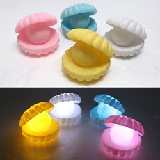 Led 진주 조개 무드등 단품_4색 혜명마트, 4. 블루