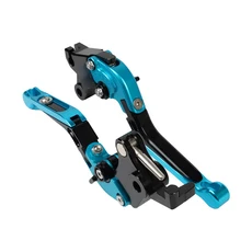 CFMOTO 450MT MT450 MT 2023 용 오토바이 브레이크 클러치 레버 조정 가능한 접이식 핸들 액세서리, 02 파란