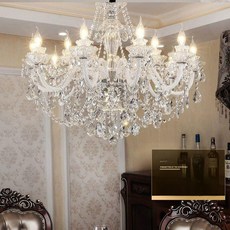 샹들리에 인테리어 식탁등 럭셔리 물고기 단두벽등 거실 거실등 자개 엔틱 북유럽, 5W, 15구 [지름 82cm]