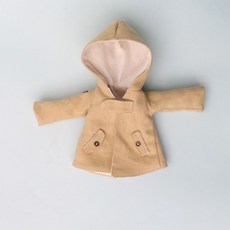 지거 Zsiga 1/8 액션 인형 재킷 가지 자매 코트 20cm 갈아입기, 후드 코트 - 베이지