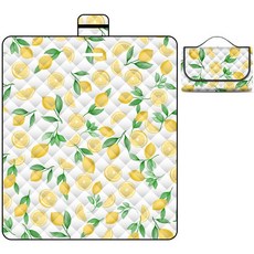 체리닷컴 고급명화 휴대용 방수 피크닉 돗자리 매트, 레몬