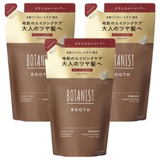보타니스트 루스 케어 보태니컬 샴푸 스트레이트 그레이프프루트 & 진저 향 리필용, 400g, 400ml, 3개