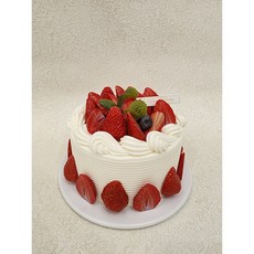 모형케이크 딸기 생크림 웨딩 백일상 돌상 촬영소품, 1개, 딸기모형케이크