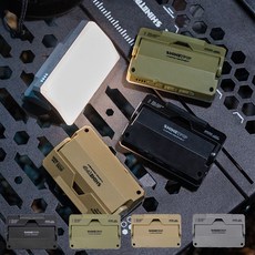 브리즈피크 캠핑 LED 사각 랜턴 C타입 충전식 조명 램프, 1개, 샌드베이지  A565