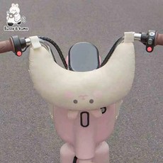 兒童防撞護頸枕 推車枕 兒童睡覺靠枕 加厚防磕保護墊 通用頭部固定枕 汽車安全座椅護頭枕, 米色小兔U型防撞墊