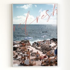 [아트밀] 쉼이 있는 여행사진 액자 90종 - 37 리프레쉬, 1 (소형) A4액자_샴페인골드, 클래식골드