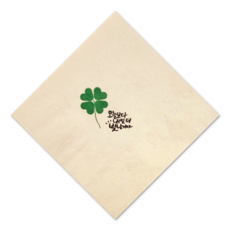 친환경 칵테일 냅킨 (항균 99%) 100% 대나무 천연유래 원료 잘닦이고 물에 강해요., 빛나는내일 클로버 대나무 천연원색, 1세트, 8000개