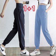 더블유앤케이 여성 요가 조거바지 하이웨스트 요가복 필라테스복 팬츠 2장세트