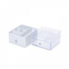 화장대 정리함 데스크 수납함, 화이트, 1개