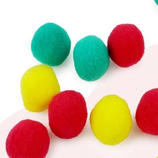 배들 교구 제작 솜방울 뿅뿅이 40mm 솜볼, 흰색