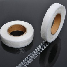 인터라이닝 의류 접착 헤밍 패브릭 퀼팅 융합 테이프 메쉬 20mm DIY 접착 바느질 온 아이언, 1개, white 5meters