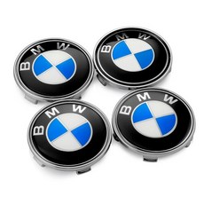 BMW 휠캡 휠너트캡 휠너트커버 4개/대 68MM E36 E39 E46 E60 E90 F01 F10 F30 G01 G20 G21 G30 G11 F15, Blue White