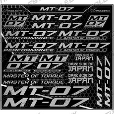 비닐 오토바이 스티커 엠블럼 탱크 데칼, 1개, 4. Matte Silver