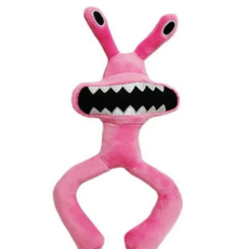 我的世界藍色苦力怕毛絨玩偶 創意兒童史蒂夫周邊玩具, 27CM粉色怪